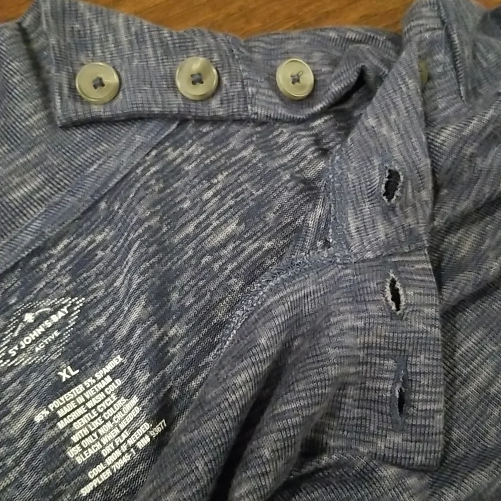 St. John's Bay Mock Neck Top - Picture 7 of 7